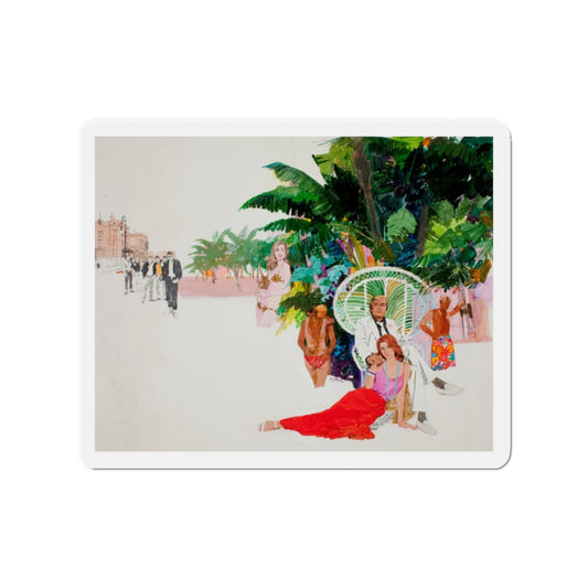 Paradise (Magazine Illustration) Refrigerator Magnet-2" x 2"-The Sticker Space