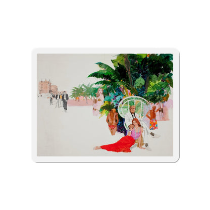 Paradise (Magazine Illustration) Refrigerator Magnet-5" x 5"-The Sticker Space