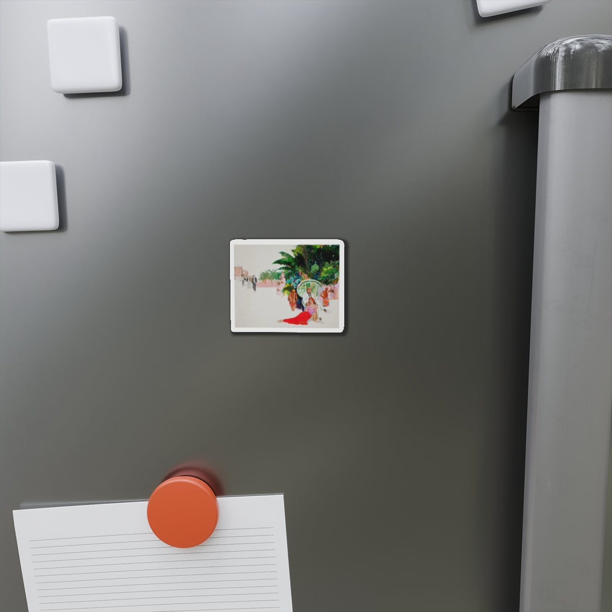 Paradise (Magazine Illustration) Refrigerator Magnet-The Sticker Space