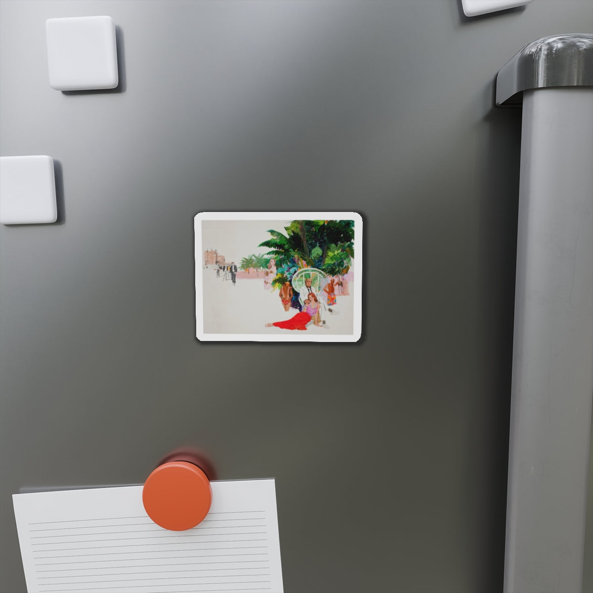 Paradise (Magazine Illustration) Refrigerator Magnet-The Sticker Space