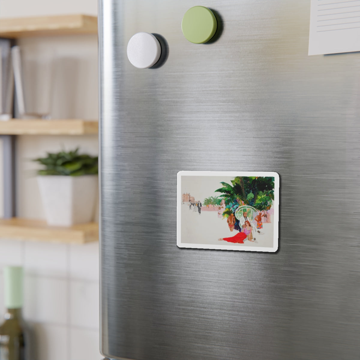 Paradise (Magazine Illustration) Refrigerator Magnet-The Sticker Space