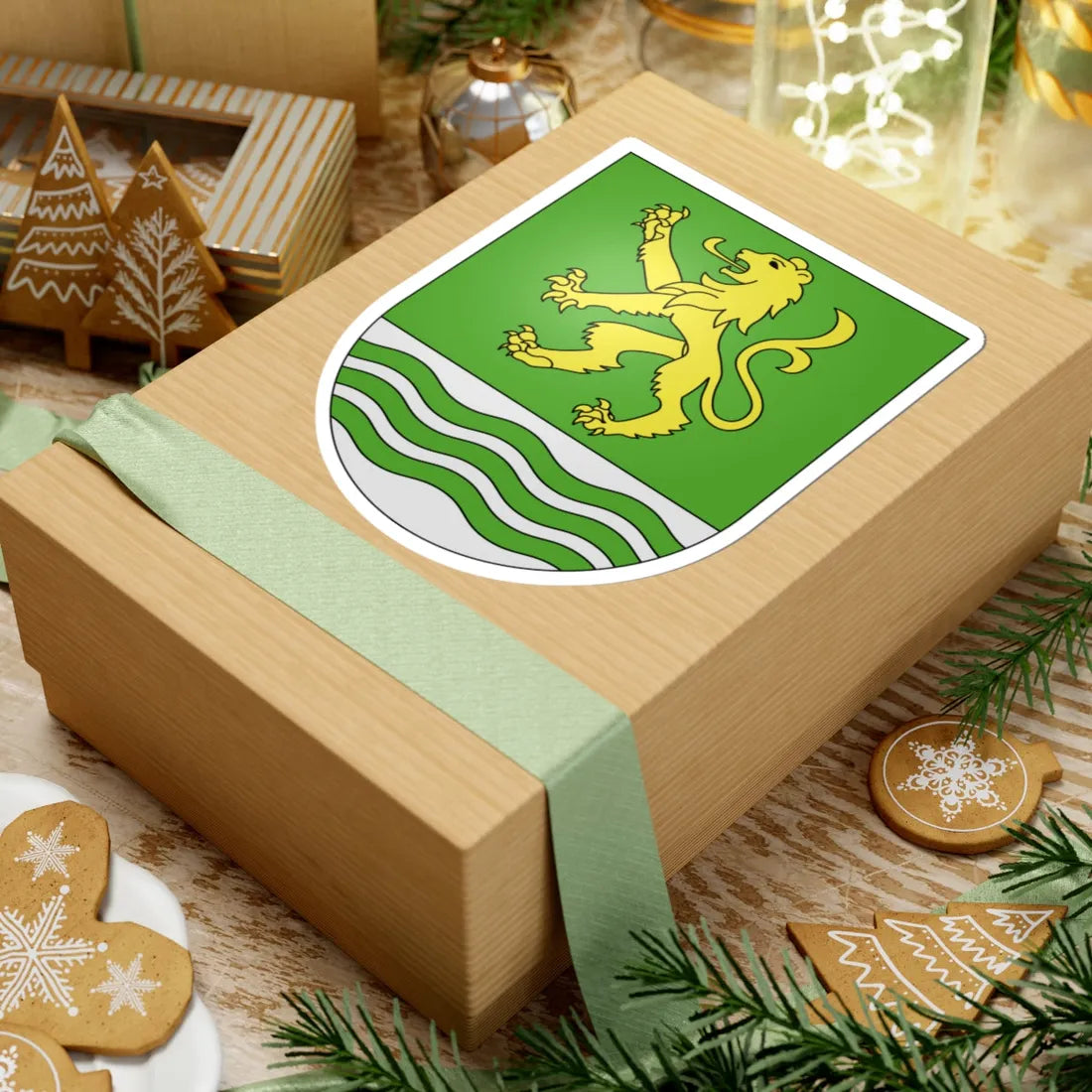 Paradiso-coat of arms (Switzerland) (Coat of Arms) STICKER Vinyl Kiss-Cut Decal - The Sticker Space