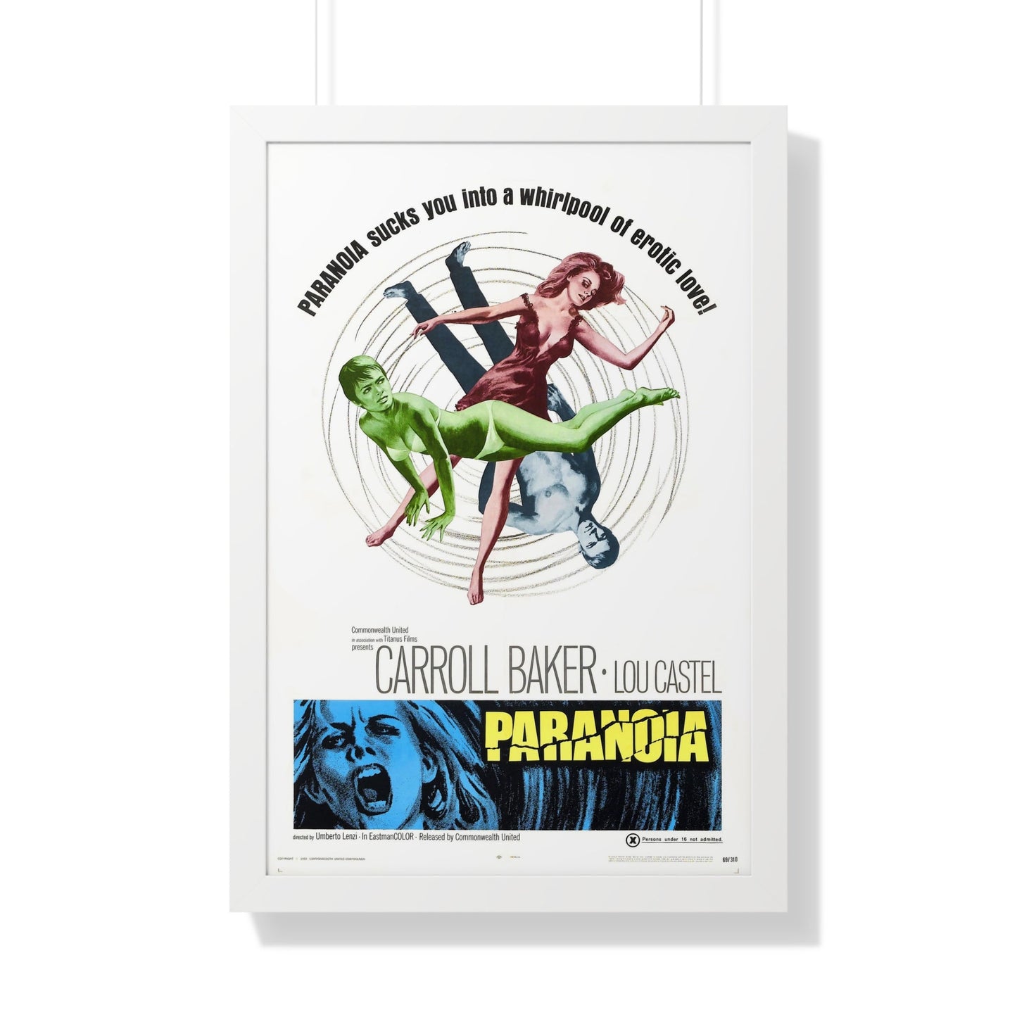 PARANOIA 1969 - Framed Movie Poster-20" x 30"-The Sticker Space