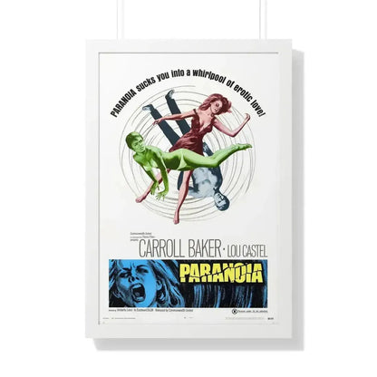 PARANOIA 1969 - Framed Movie Poster 20" x 30" White - The Sticker Space