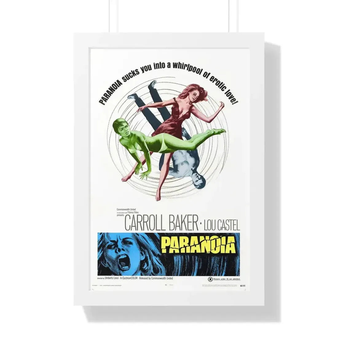 PARANOIA 1969 - Framed Movie Poster - The Sticker Space