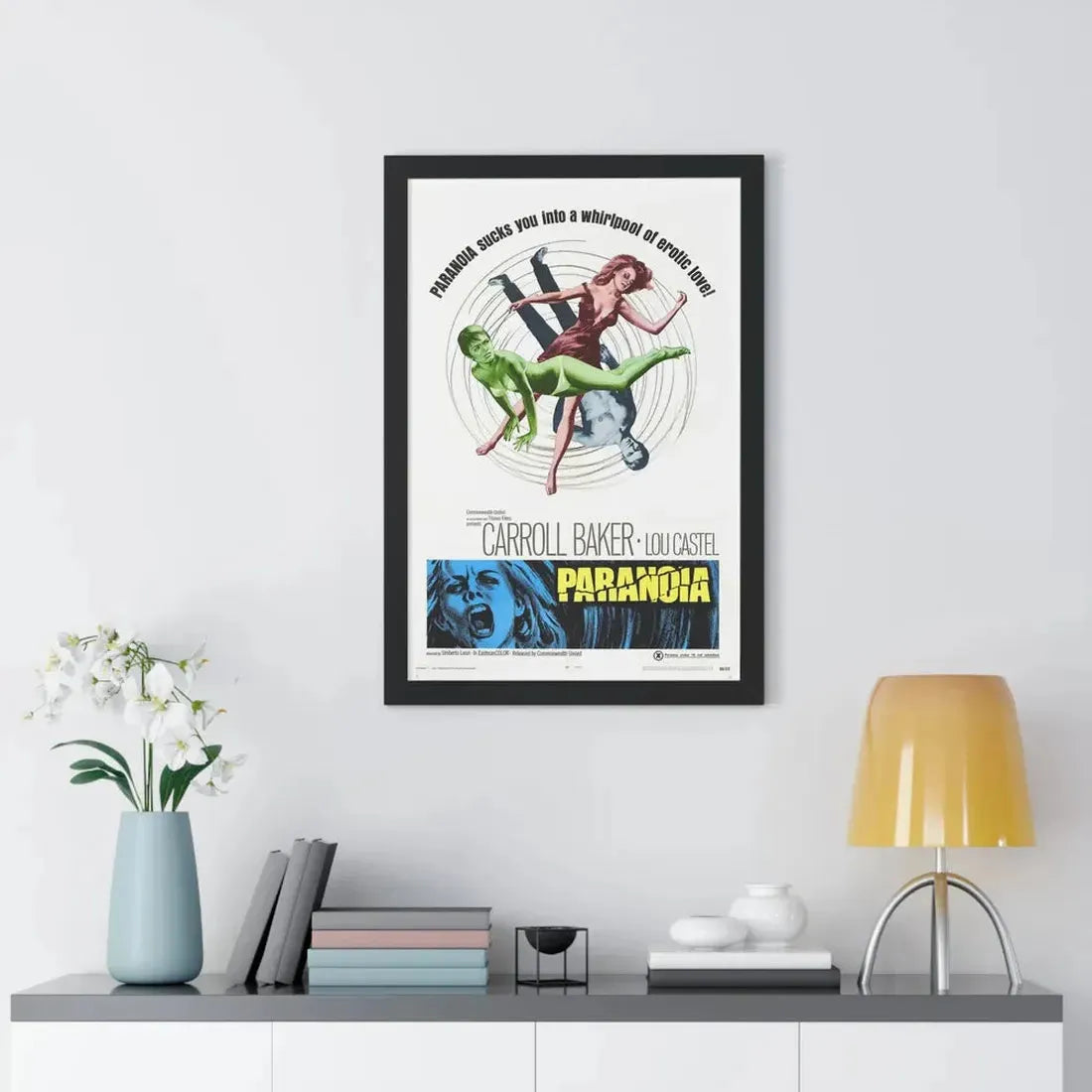 PARANOIA 1969 - Framed Movie Poster - The Sticker Space