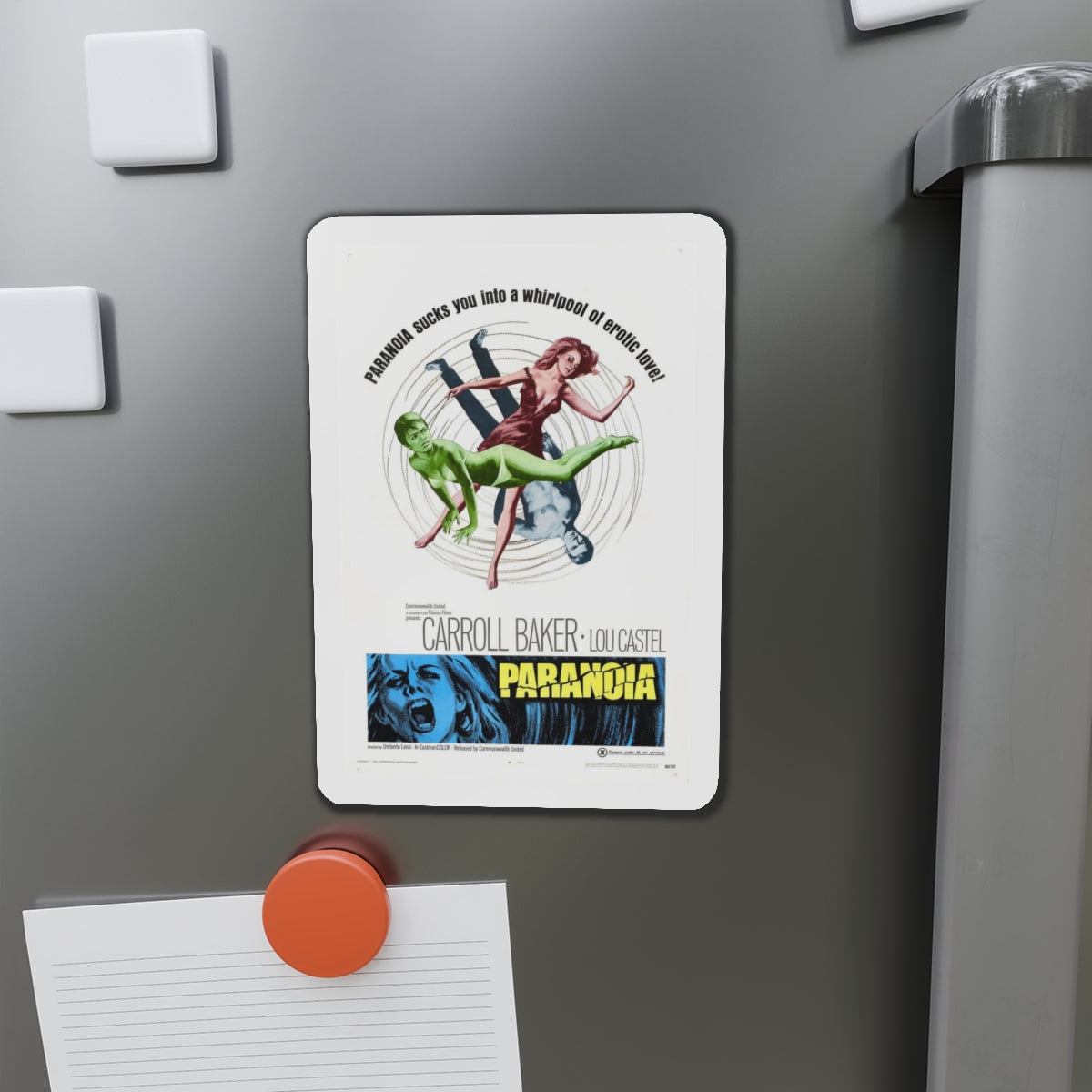 PARANOIA 1969 Movie Poster - Refrigerator Magnet-The Sticker Space