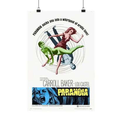 PARANOIA 1969 - Paper Movie Poster 12″ x 18″ Matte - The Sticker Space