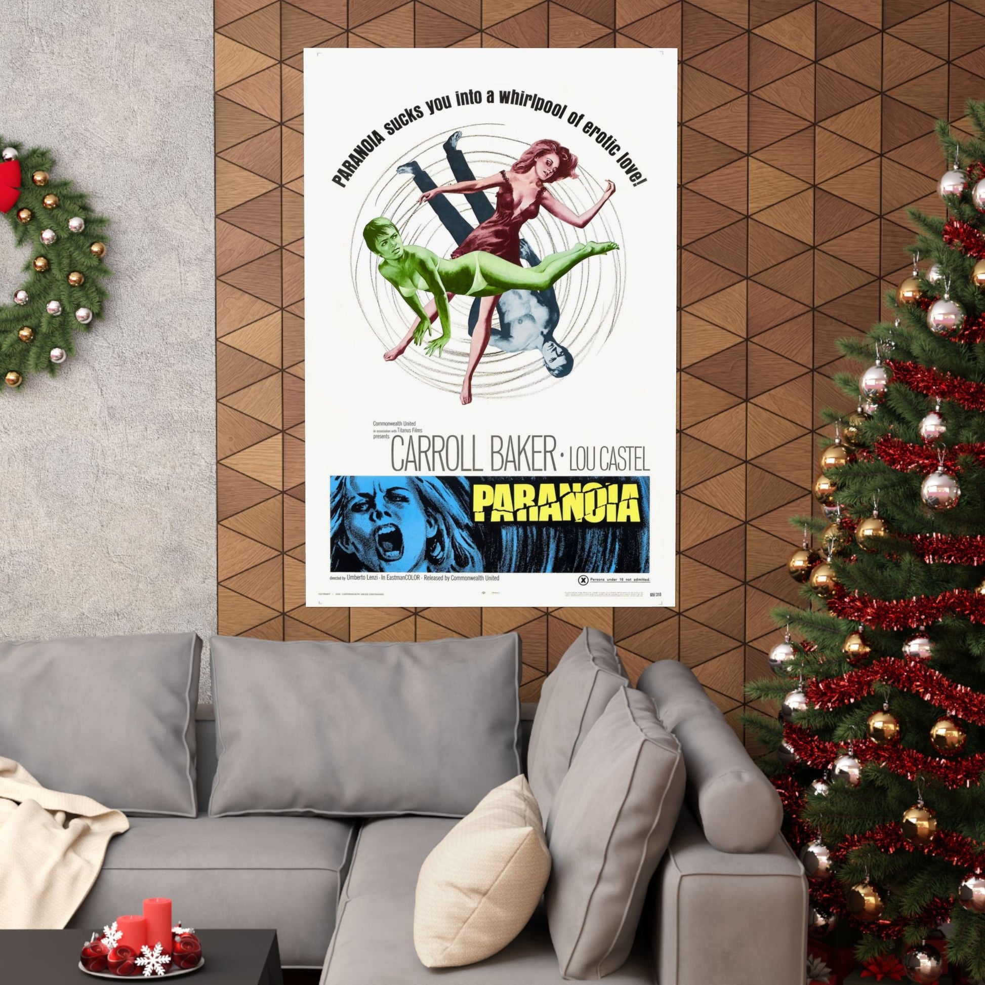 PARANOIA 1969 - Paper Movie Poster-The Sticker Space