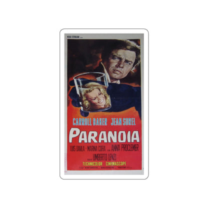 PARANOIA 1970 Movie Poster STICKER Vinyl Die-Cut Decal-White-The Sticker Space