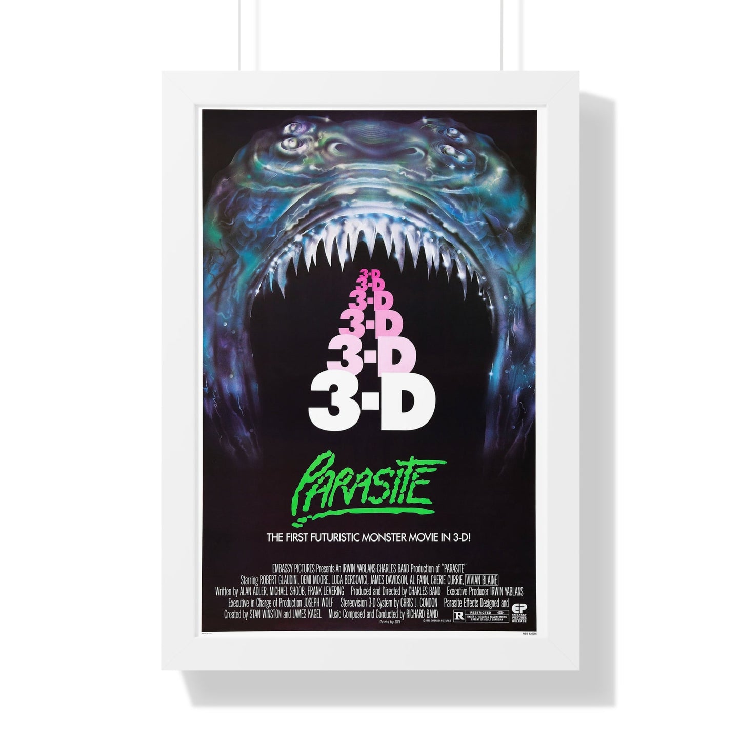 PARASITE 1982 - Framed Movie Poster-16″ x 24″-The Sticker Space