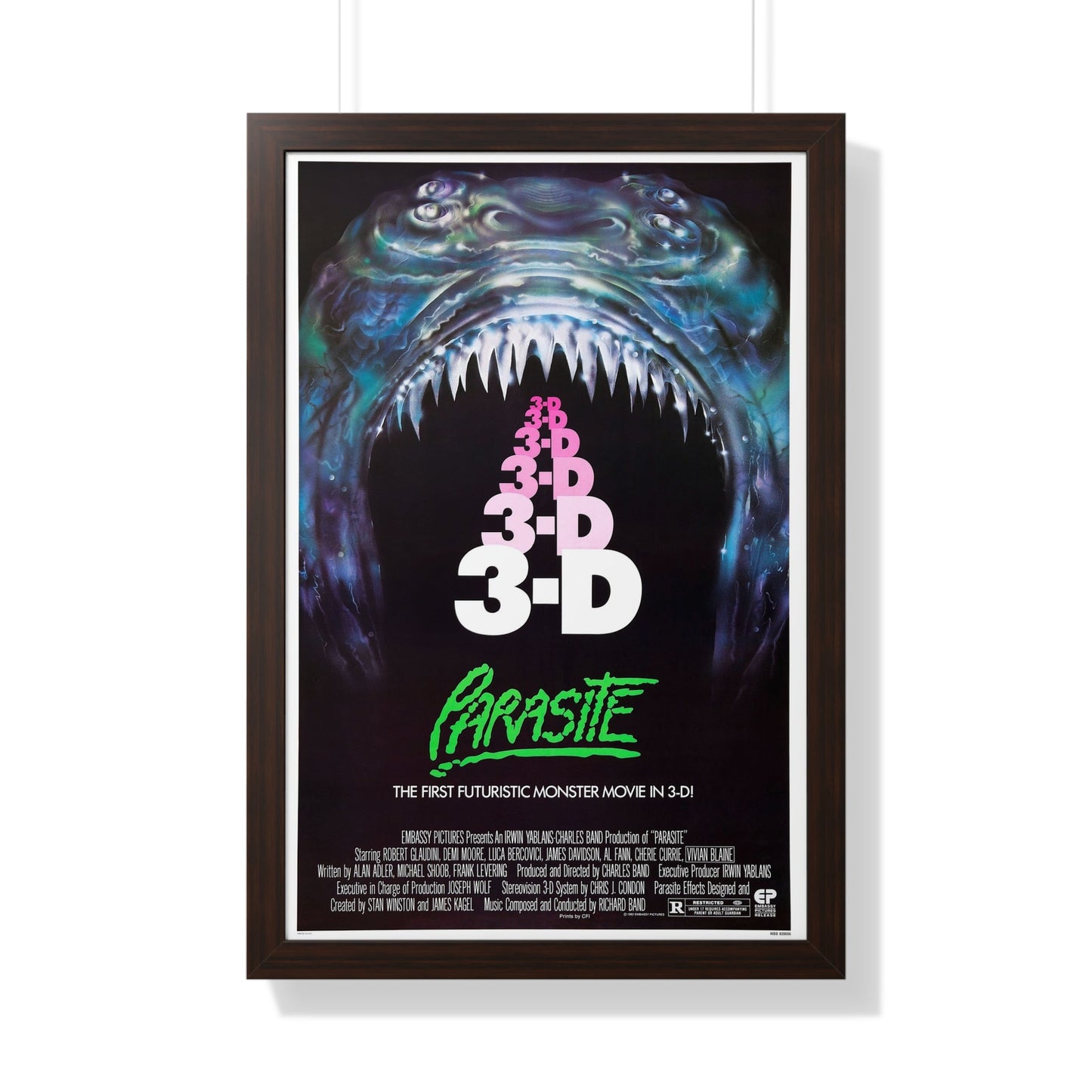 PARASITE 1982 - Framed Movie Poster-20" x 30"-The Sticker Space