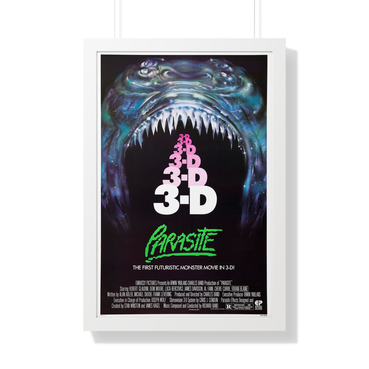 PARASITE 1982 - Framed Movie Poster-20" x 30"-The Sticker Space