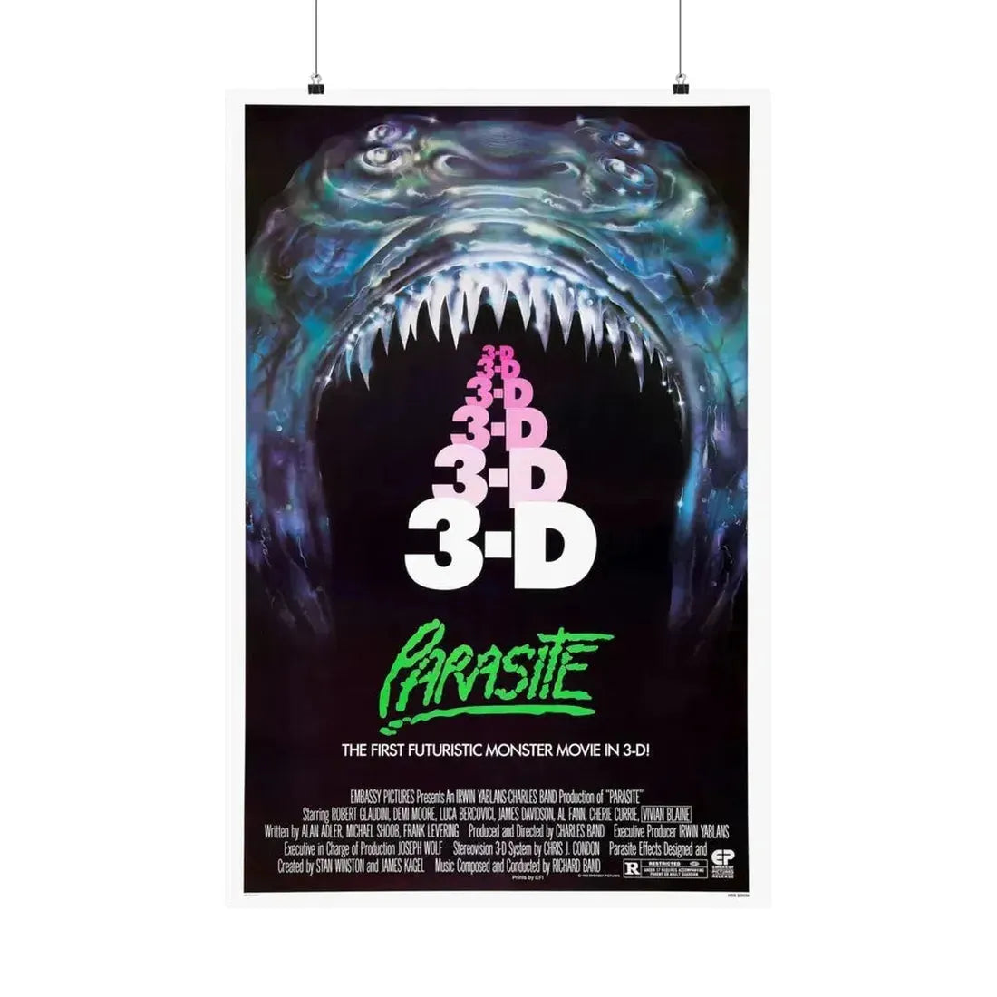 PARASITE 1982 - Paper Movie Poster 24″ x 36″ Matte - The Sticker Space