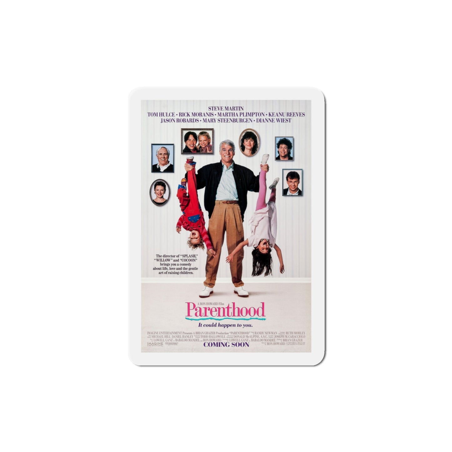 Parenthood 1989 Movie Poster Die-Cut Magnet-3" x 3"-The Sticker Space