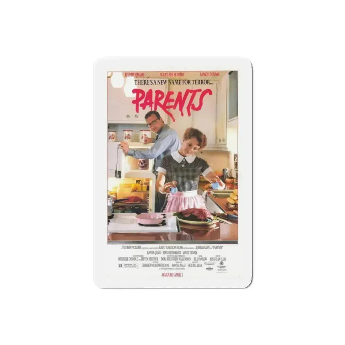 PARENTS 1989 Movie Poster - Refrigerator Magnet 6 Inch Die-Cut 1 pc - The Sticker Space