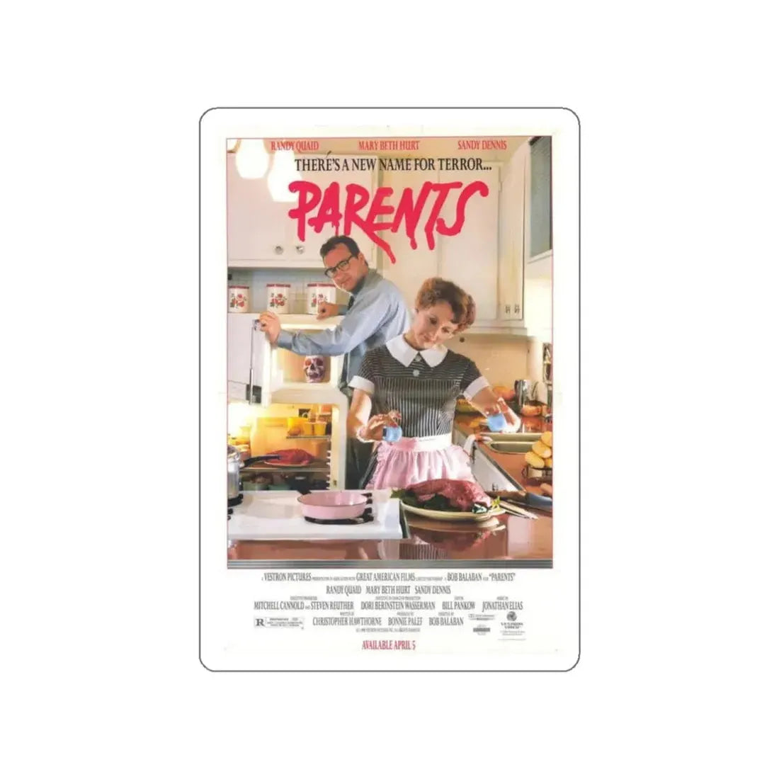 PARENTS 1989 Movie Poster STICKER Vinyl Die-Cut Decal - The Sticker Space