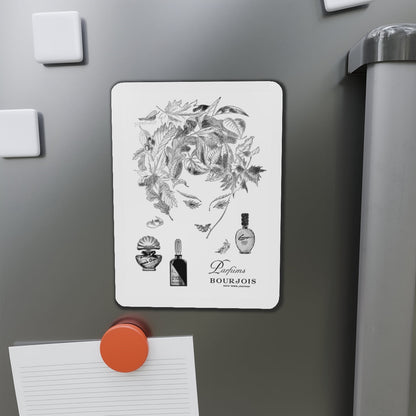 Parfums Bourjois, 1947 (Magazine Illustration) Refrigerator Magnet-The Sticker Space