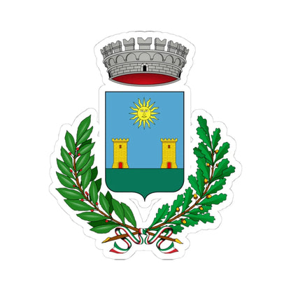 Parghelia-Stemma (Italy) (Coat of Arms) STICKER Vinyl Kiss-Cut Decal 4 Inch White - The Sticker Space