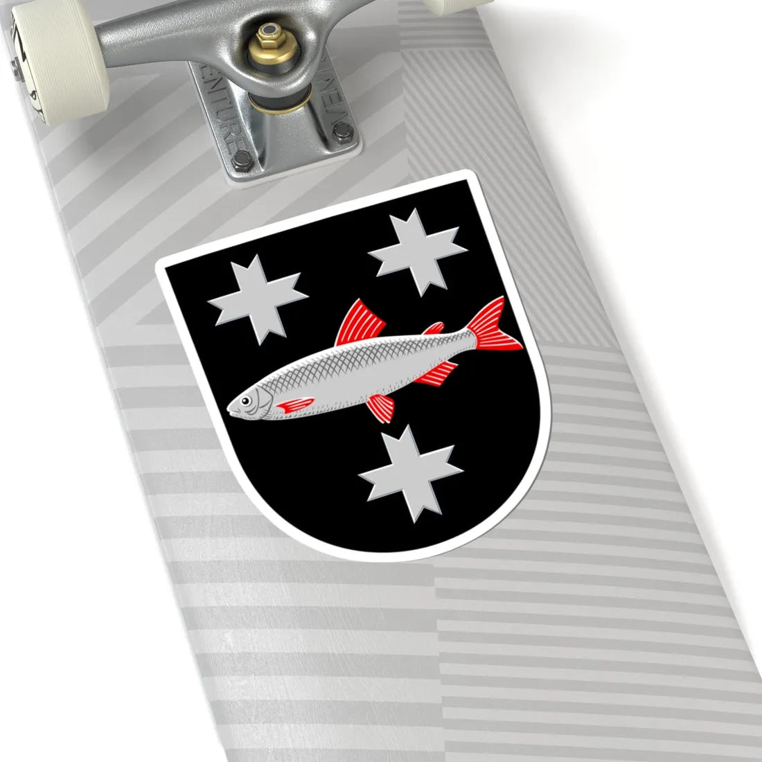 Parikkala.vaakuna.1956 (Finland) (Coat of Arms) STICKER Vinyl Kiss-Cut Decal - The Sticker Space