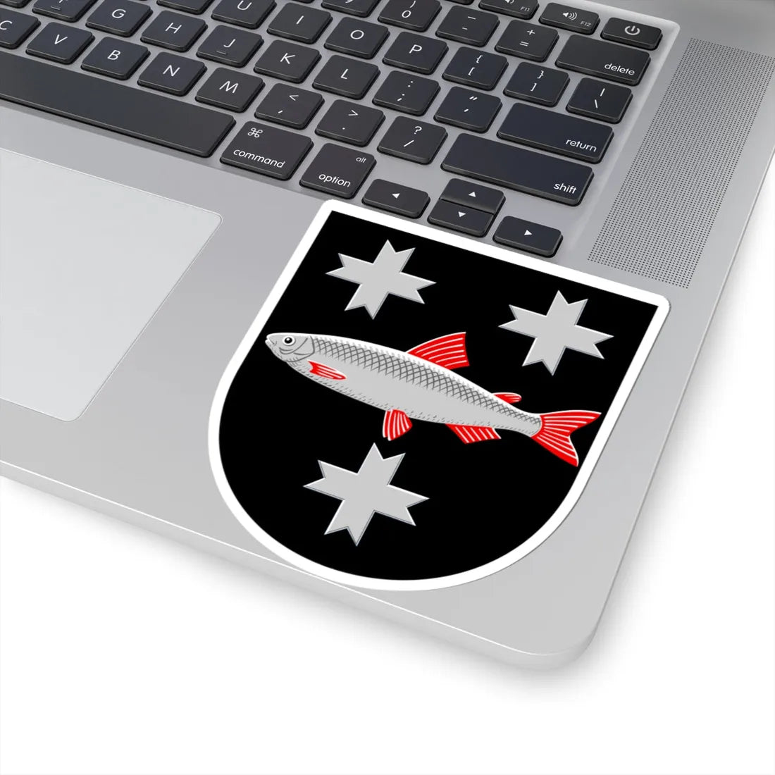 Parikkala.vaakuna.1956 (Finland) (Coat of Arms) STICKER Vinyl Kiss-Cut Decal - The Sticker Space