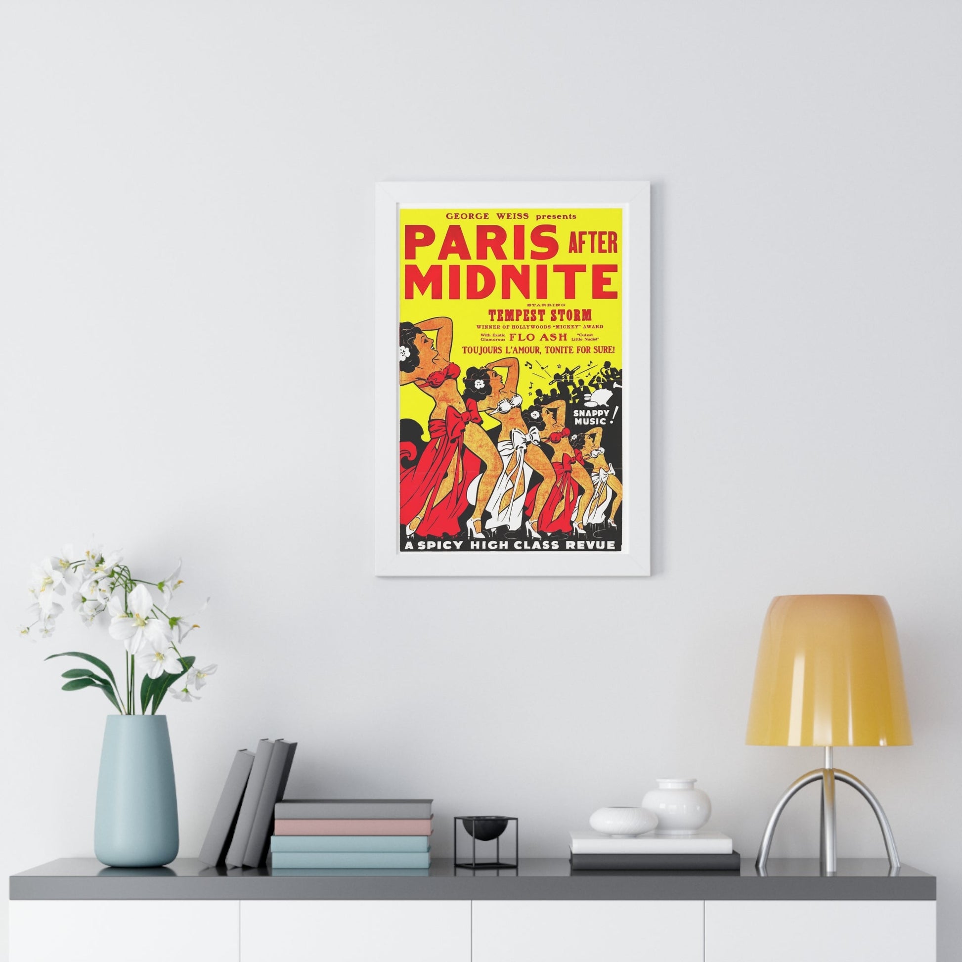 PARIS AFTER MIDNITE 1951 - Framed Movie Poster-The Sticker Space