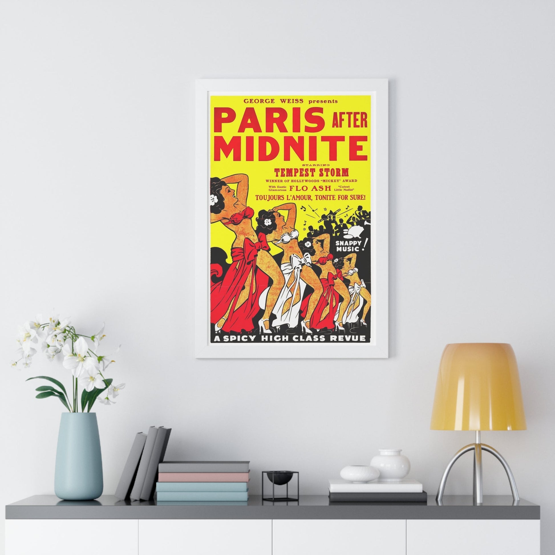 PARIS AFTER MIDNITE 1951 - Framed Movie Poster-The Sticker Space