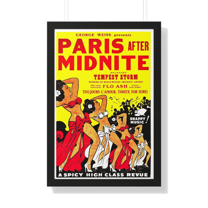 PARIS AFTER MIDNITE 1951 - Framed Movie Poster-20" x 30"-The Sticker Space