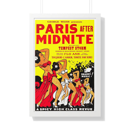 PARIS AFTER MIDNITE 1951 - Framed Movie Poster-20" x 30"-The Sticker Space