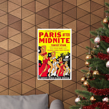 PARIS AFTER MIDNITE 1951 - Paper Movie Poster-The Sticker Space