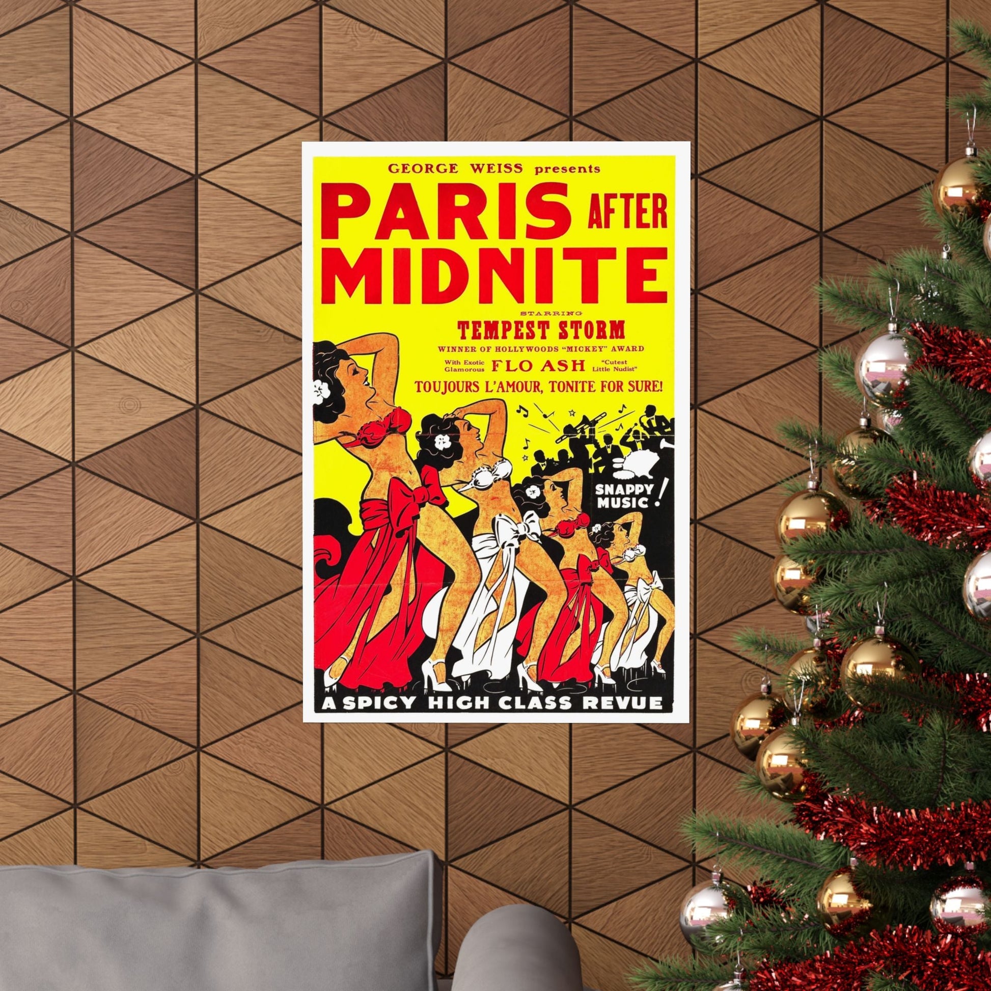 PARIS AFTER MIDNITE 1951 - Paper Movie Poster-The Sticker Space