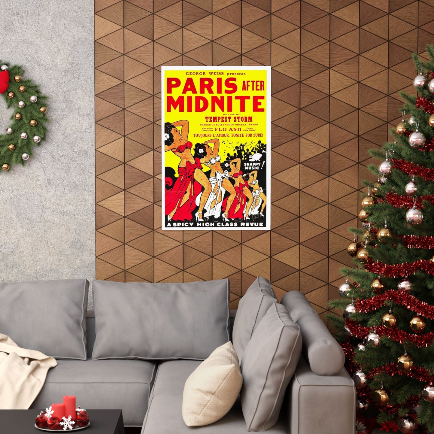 PARIS AFTER MIDNITE 1951 - Paper Movie Poster-The Sticker Space