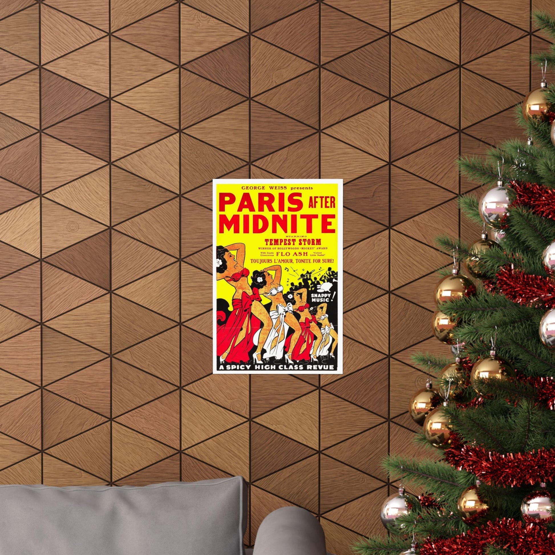 PARIS AFTER MIDNITE 1951 - Paper Movie Poster-The Sticker Space