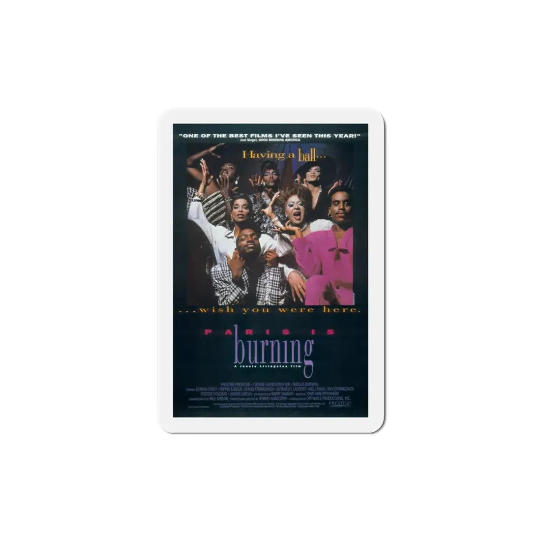 Paris is Burning 1991 Movie Poster Refrigerator Magnet - The Sticker Space