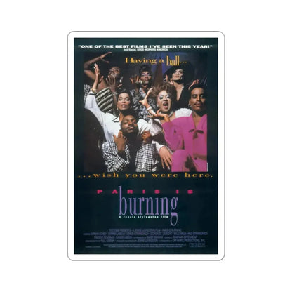 Paris is Burning 1991 Movie Poster - STICKER Vinyl Kiss-Cut Decal 4 Inch White - The Sticker Space