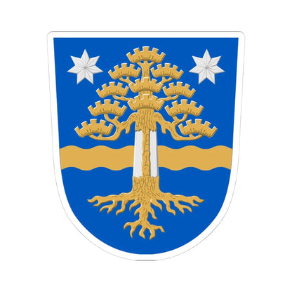 Parkano.vaakuna (Finland) (Coat of Arms) STICKER Vinyl Kiss-Cut Decal 4 Inch White - The Sticker Space