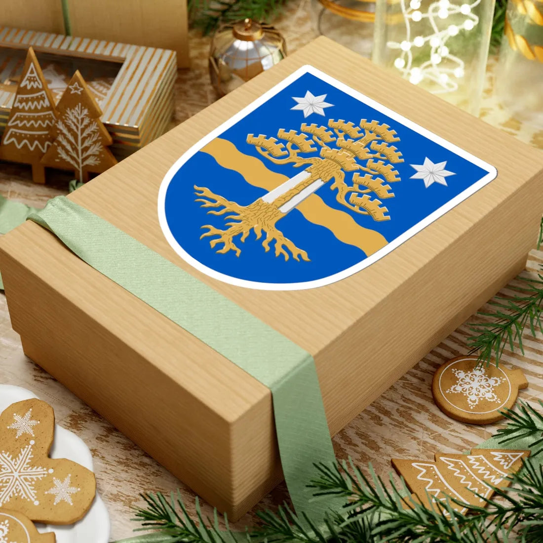 Parkano.vaakuna (Finland) (Coat of Arms) STICKER Vinyl Kiss-Cut Decal - The Sticker Space