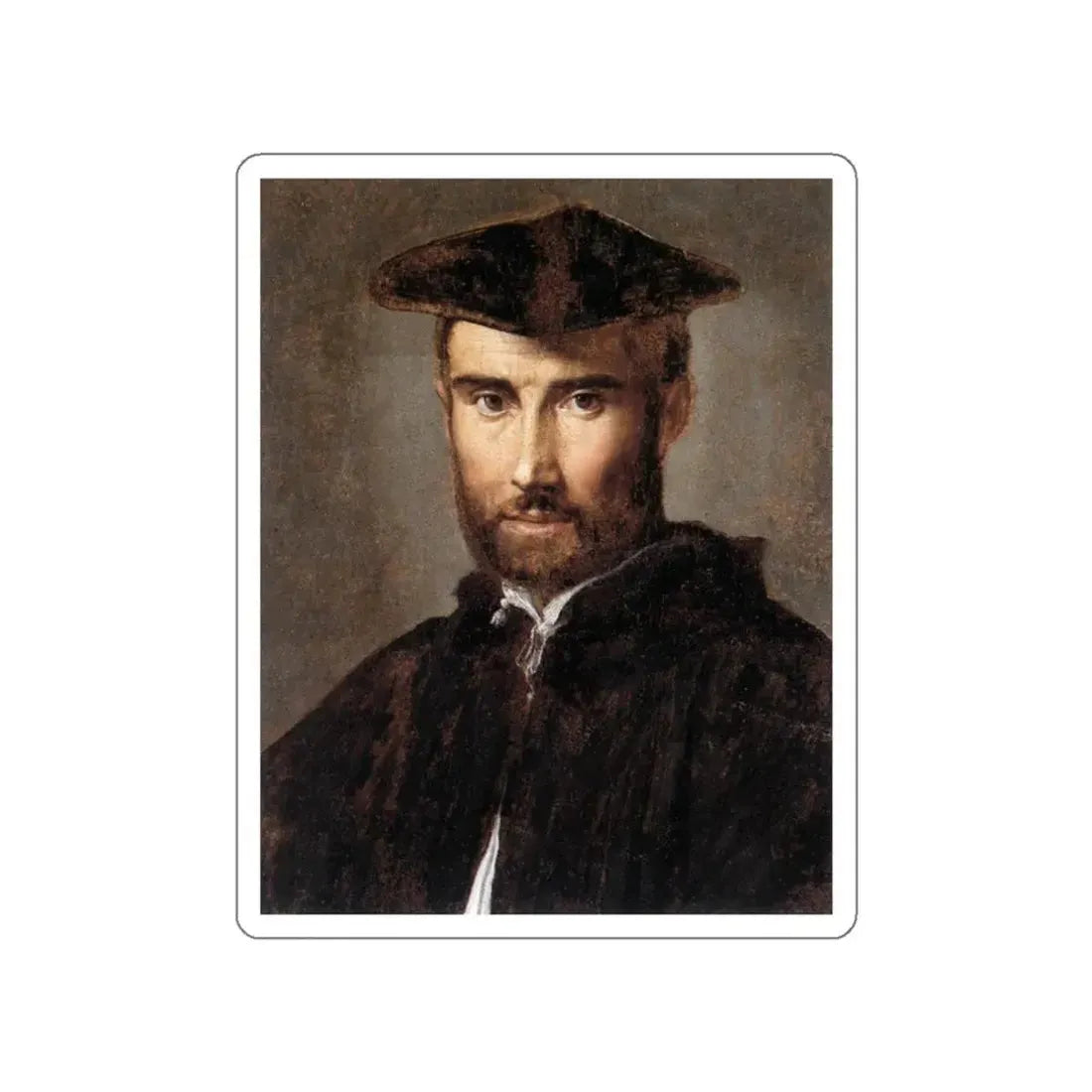 PARMIGIANINO - Portrait of a Man (Artwork) STICKER Vinyl Die-Cut Decal - The Sticker Space