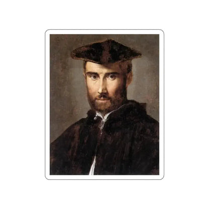 PARMIGIANINO - Portrait of a Man (Artwork) STICKER Vinyl Die-Cut Decal White Die-Cut 2 Inch - The Sticker Space