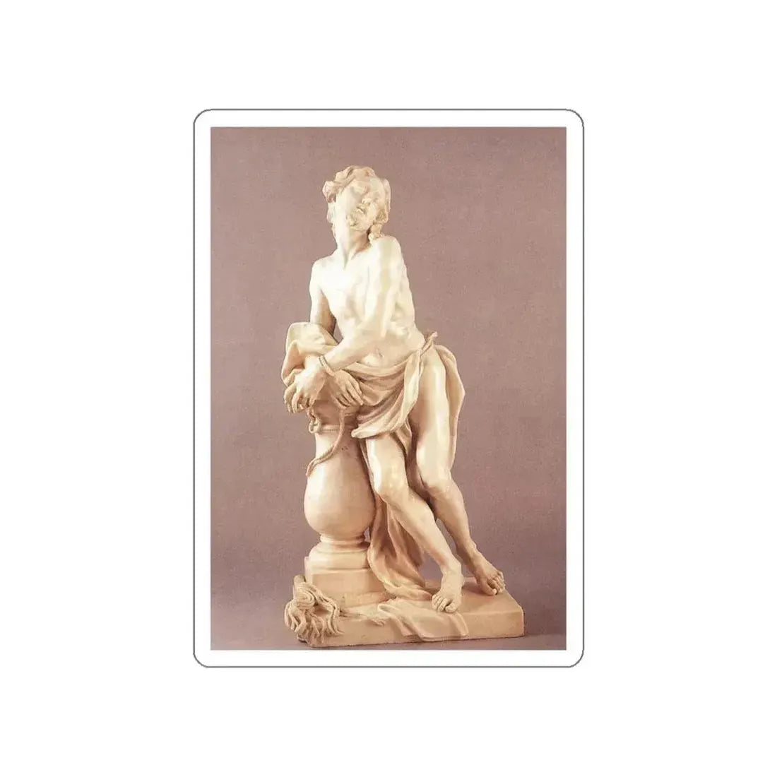 PARODI, Filippo -  Christ at the Column (Artwork) STICKER Vinyl Die-Cut Decal White Die-Cut 5 Inch - The Sticker Space