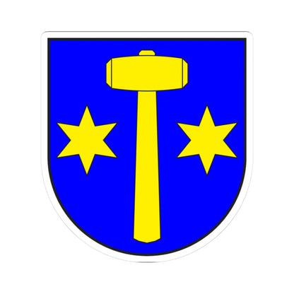 Parpan wappen (Switzerland) (Coat of Arms) STICKER Vinyl Kiss-Cut Decal 3 Inch White - The Sticker Space