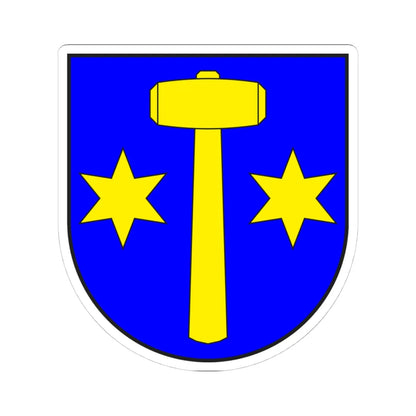 Parpan wappen (Switzerland) (Coat of Arms) STICKER Vinyl Kiss-Cut Decal 4 Inch White - The Sticker Space