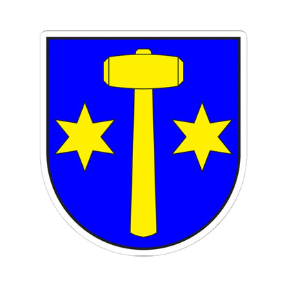 Parpan wappen (Switzerland) (Coat of Arms) STICKER Vinyl Kiss-Cut Decal 6 Inch White - The Sticker Space