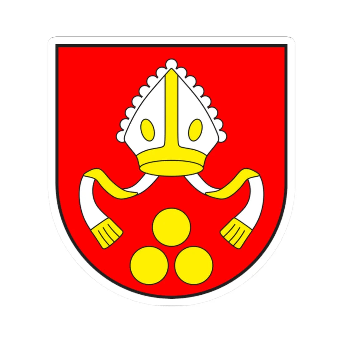 Parsonz wappen (Switzerland) (Coat of Arms) STICKER Vinyl Kiss-Cut Decal 2 Inch White - The Sticker Space