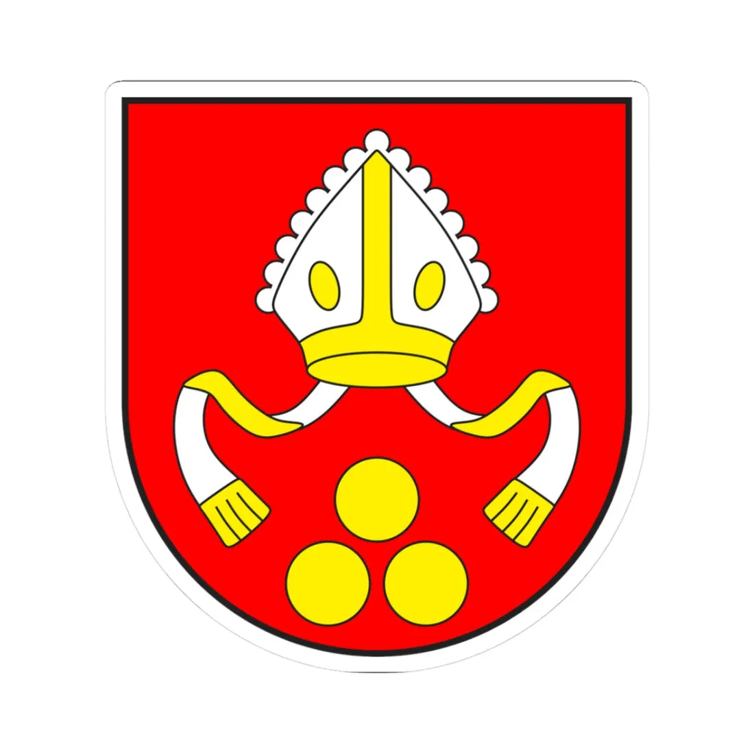 Parsonz wappen (Switzerland) (Coat of Arms) STICKER Vinyl Kiss-Cut Decal 3 Inch White - The Sticker Space