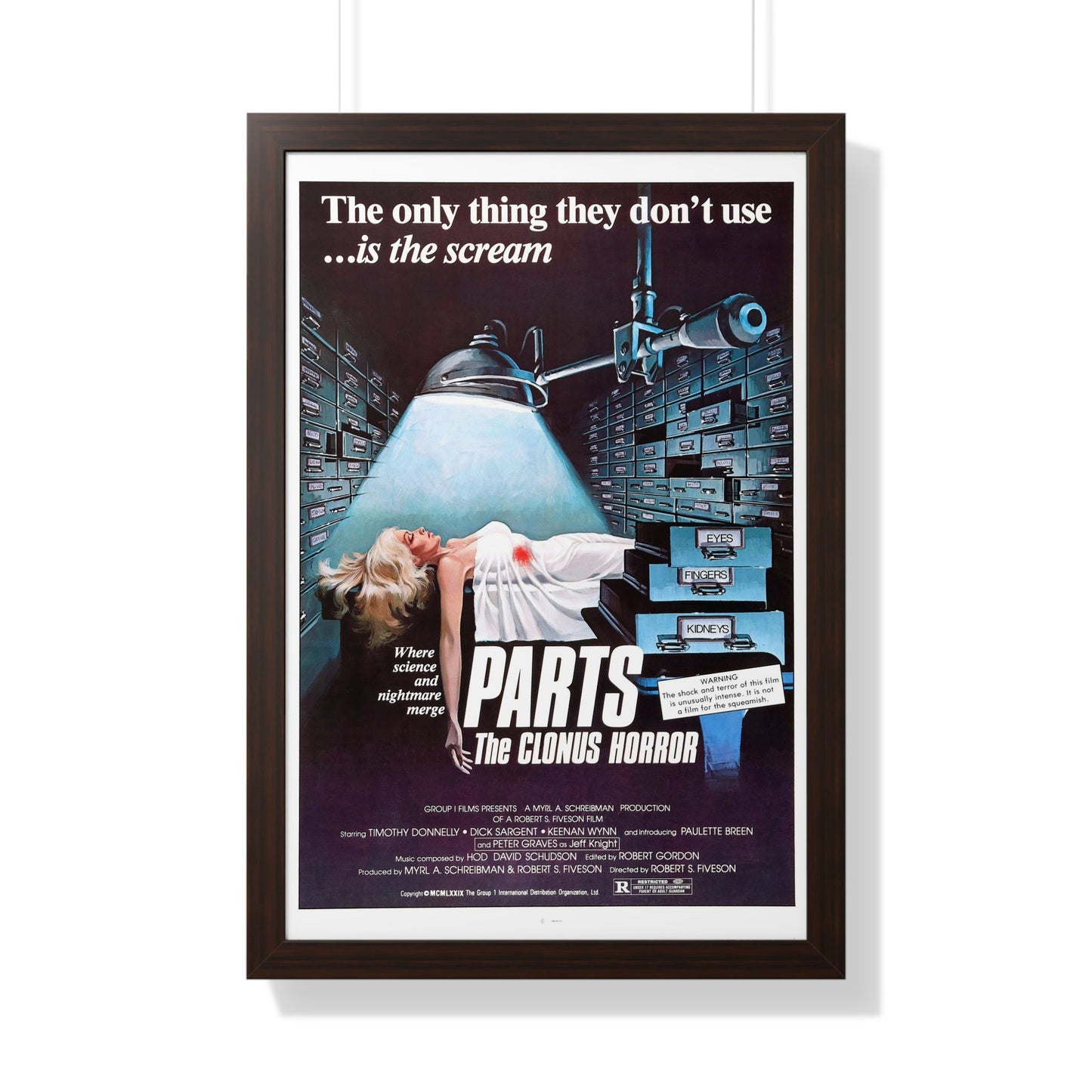 PARTS THE CLONUS HORROR 1979 - Framed Movie Poster-20" x 30"-The Sticker Space