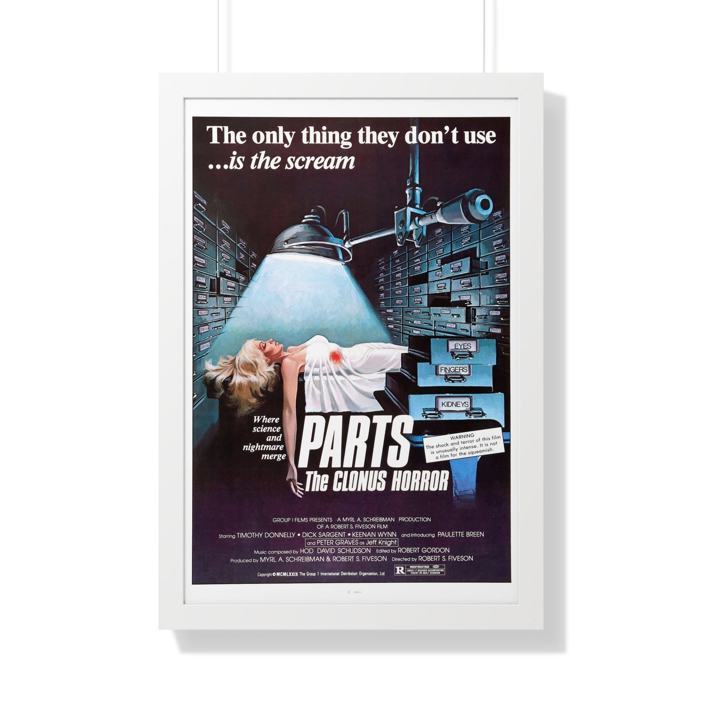 PARTS THE CLONUS HORROR 1979 - Framed Movie Poster-20" x 30"-The Sticker Space