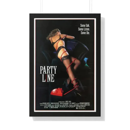 PARTY LINE 1988 - Framed Movie Poster 20" x 30" Black - The Sticker Space