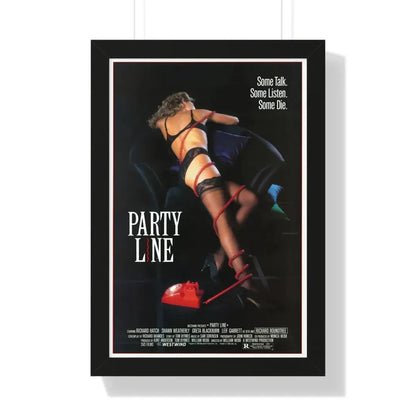 PARTY LINE 1988 - Framed Movie Poster - The Sticker Space