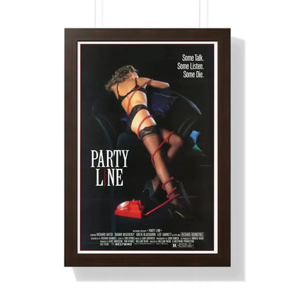 PARTY LINE 1988 - Framed Movie Poster - The Sticker Space
